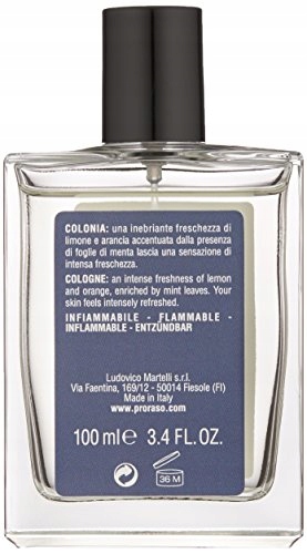Proraso Eau de Cologne woda kolońska Azur Lime 100 .
