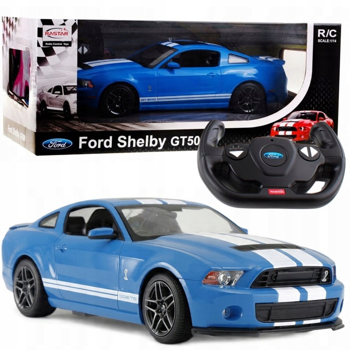 SAMOCHÓD ZDALNIE STEROWANY MUSTANG SHELBY GT500 1:14 AUTKO NA PILOTA R/C
