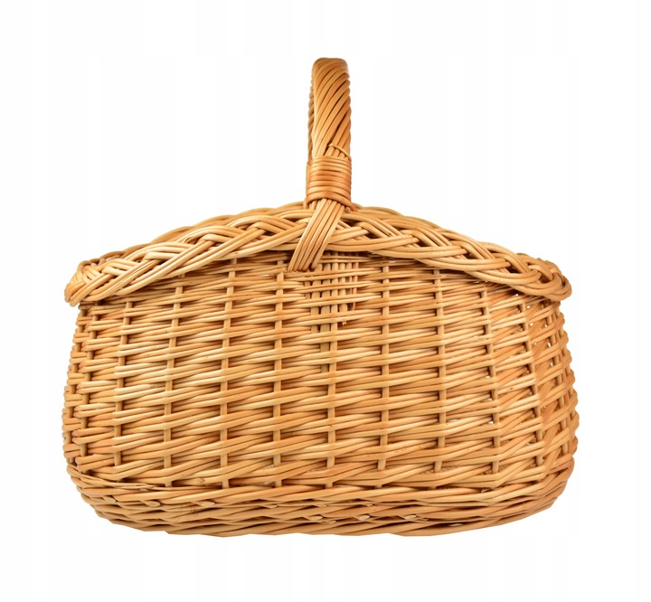 PIĘKNY wiklinowy koszyk NA ZAKUPY PIKNIK GRZYBY XL