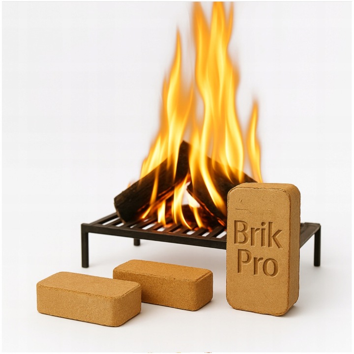 Brykiet drzewny BrikPro 6h do kominka grilla pieca 100% naturalne 20,16 kg