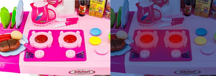 DUŻA KUCHNIA DLA DZIECI Kuchenka Akcesoria Światło