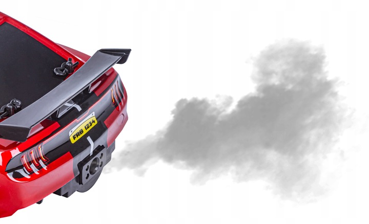 DUŻY Samochód Zdalnie Sterowany Auto RC Do Driftu Led Dym 4x4 MUSTANG DRIFT