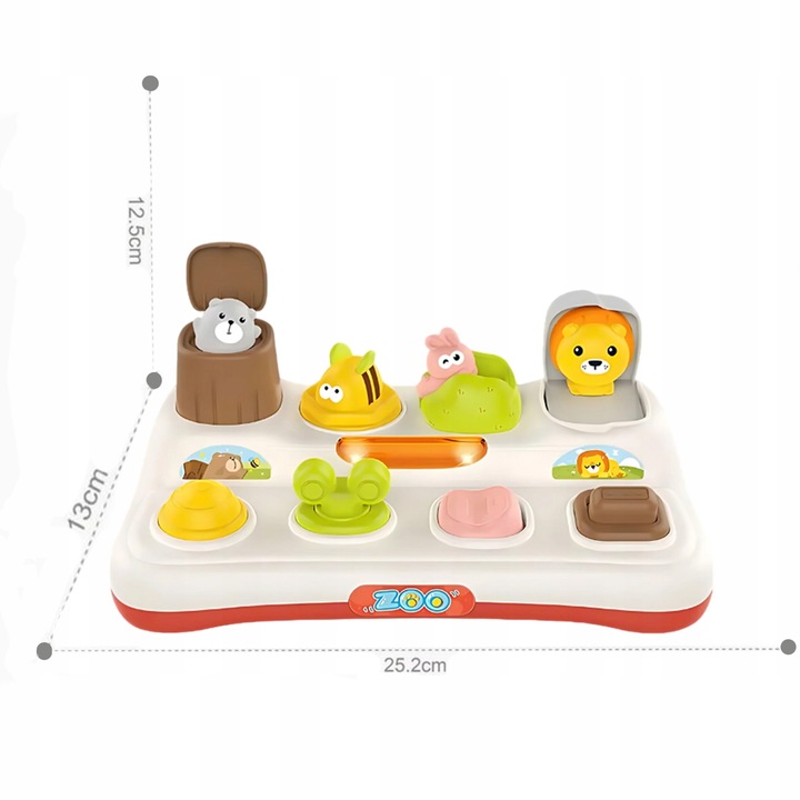 WOOPIE WYSKAKUJĄCE ZWIERZĄTKA ZABAWKA EDUKACYJNA pop-up SOLIDNA trwała HIT!