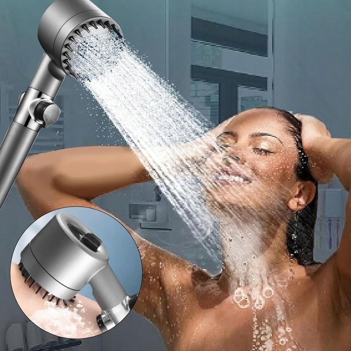 SŁUCHAWKA GŁOWICA PRYSZNICOWA OSZCZĘDNA Z FILTREM Z FUNKCJĄ MASAŻU 4 TRYBY