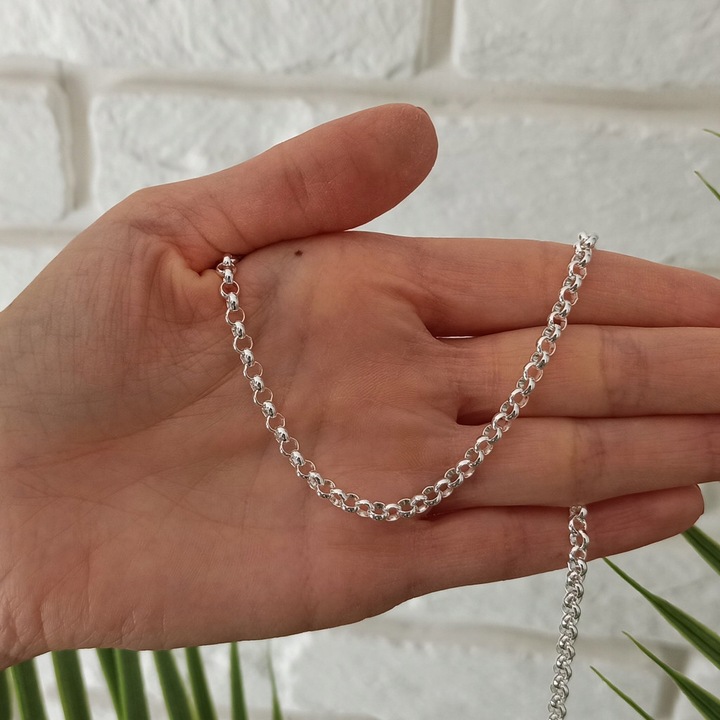 Łańcuszek srebrny Rolo 55cm 4.2mm 925