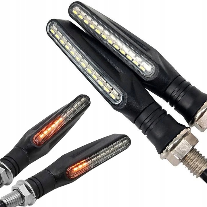KIERUNKOWSKAZY LED MOTOCYKLOWE QUADA SKUTERA MOTORU M10 DYNAMICZNE QUAD