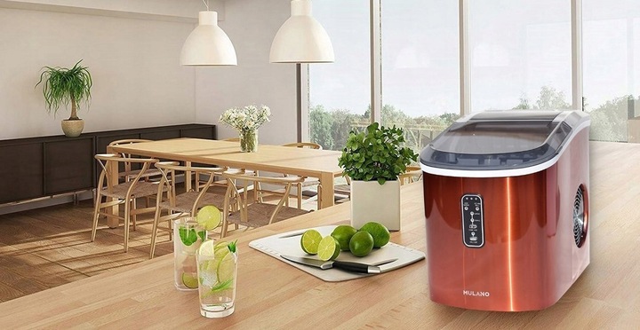 KOSTKARKA maszyna DO LODU Mulano Pomarańczowa do 15kg lodu na DOBĘ