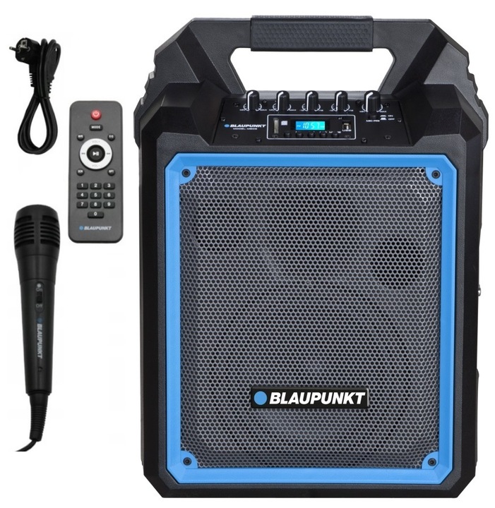 Kolumna Audio Blaupunkt MB06 karaoke FM BT USB PILOT BATERIE KABEL MIKROFON