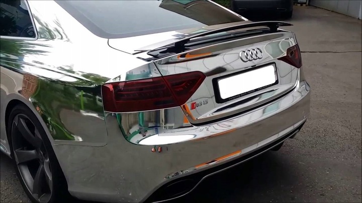 FOLIA OKLEINA LUSTRZANA CHROM SREBRNA 152cmx50cm