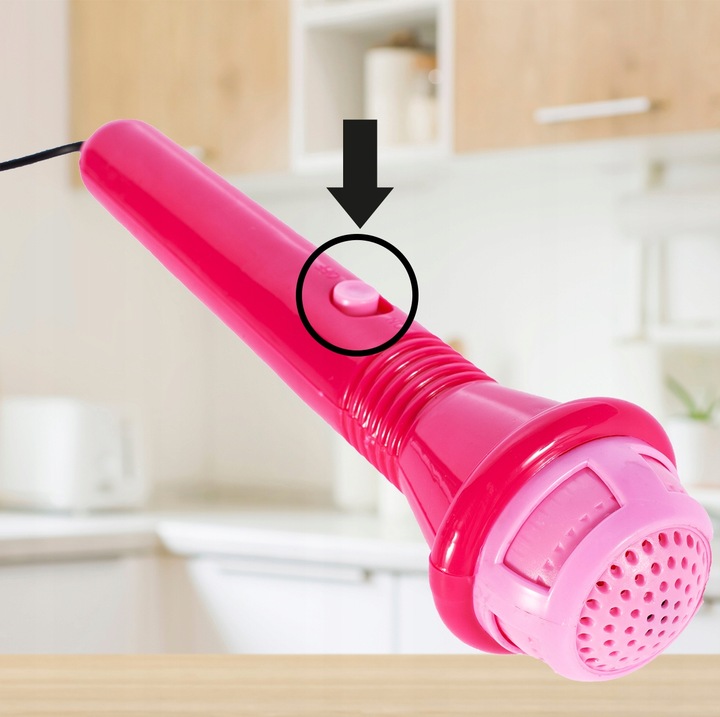 GITARA ELEKTRYCZNA DUŻA DLA DZIECI Z MIKROFONEM WZMACNIACZ STATYW RÓŻOWA