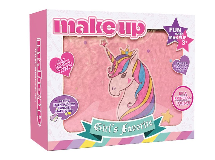 KUFEREK KOSMETYKÓW DO MAKIJAŻU i PAZNOKCI CIENIE MAKIJAŻ DLA DZIEWCZYNKI