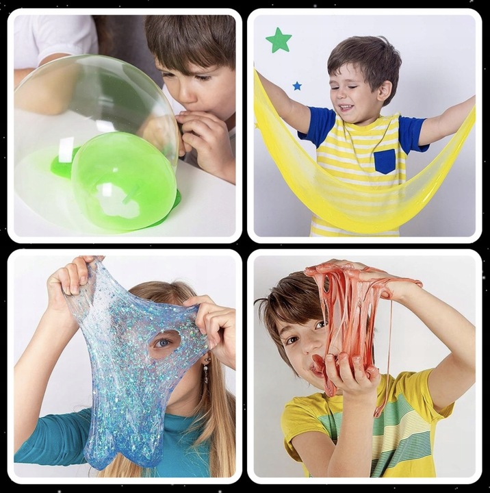 ZESTAW SLIME DO ROBIENIA GLUTÓW WIELKI KREATYWNY 120w1 BOX FABRYKA PREZENT