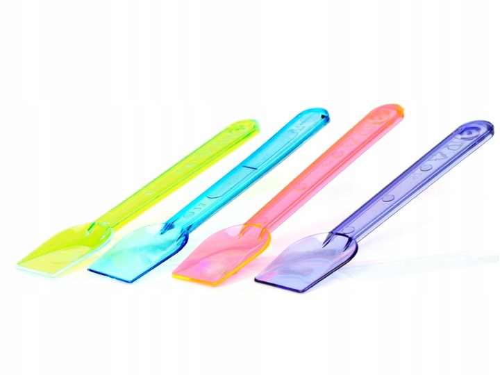 Łopatki łyżeczki do lodów gofrów neonowe 1kg