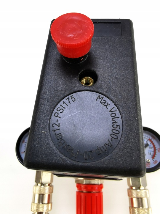 WYŁĄCZNIK CIŚNIENIOWY 12BAR 1/2 CAL DO KOMPRESORA 3FAZOWY 400V PRESOSTAT