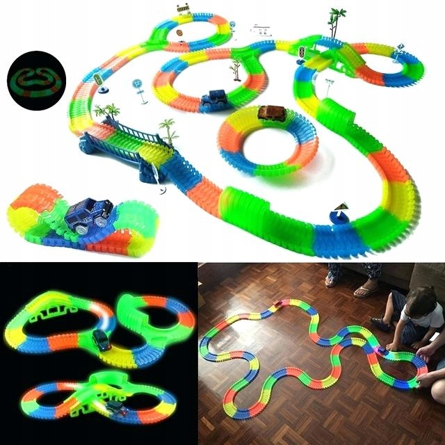 TOR SAMOCHODOWY WYŚCIGOWY ŚWIECĄCY 360 el GLOW TRACKS MAGIC TRACKS AUTO