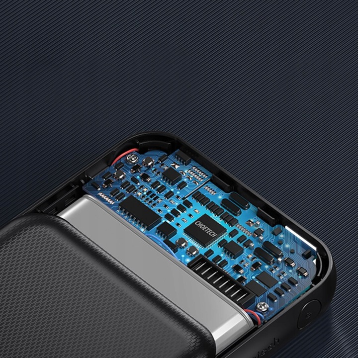 CHOETECH POWERBANK 10000mAh 18W SZYBKI DUŻY POJEMNY POWER BANK USB-C +KABEL