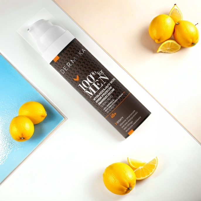 KREM DO TWARZY DLA MĘŻCZYZN 40+ DERMIKA 100% FOR MEN WYGŁADZAJĄCY 100ML