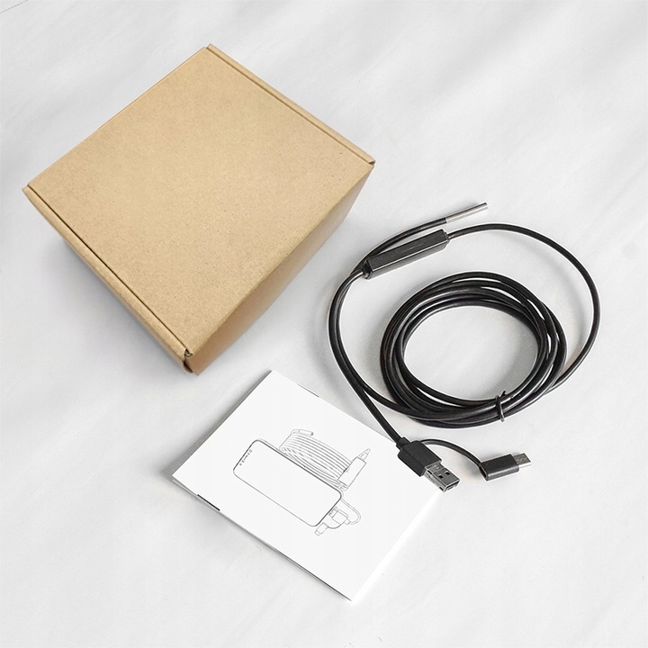 KAMERA ENDOSKOPOWA INSPEKCYJNA ANDROID PC APP USB-C 3.9mm 3.5m 6 LED IP67