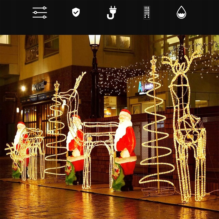 WĄŻ LED ŚWIETLNY 10 METRÓW 100 LED CIEPŁA BARWA TIMER