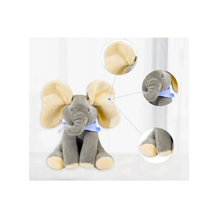 SŁONIK ŚPIEWAJĄCY MASKOTKA AKUKU INTERAKTYWNY SŁOŃ