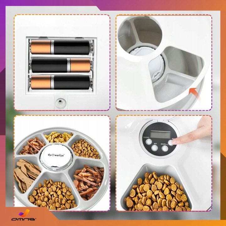 Automatyczny podajnik karmy dla kota psa królika kotów dozownik karmy miska