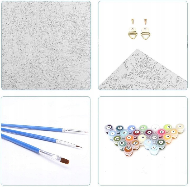 Obraz MALOWANIE PO NUMERACH Kot Kotek 40x50