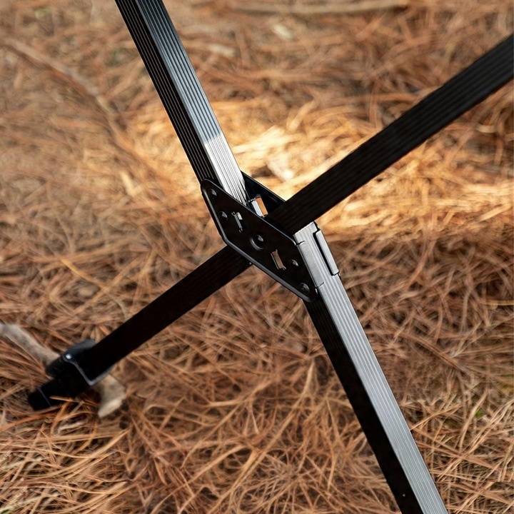 Stół kempingowy TIMBER RIDGE składany regulowany aluminiowy dla 4-6 osób