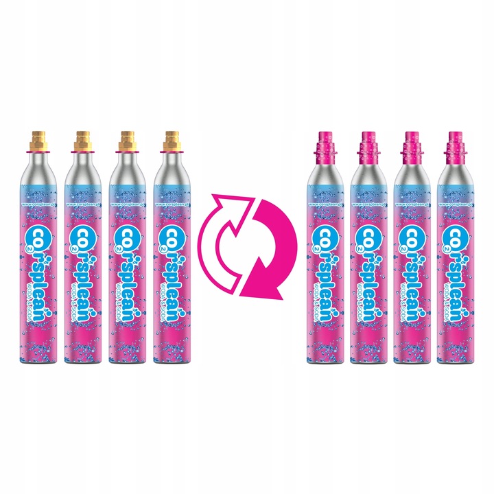Corsplean napełnienie quick connect 4 szt do sodastream