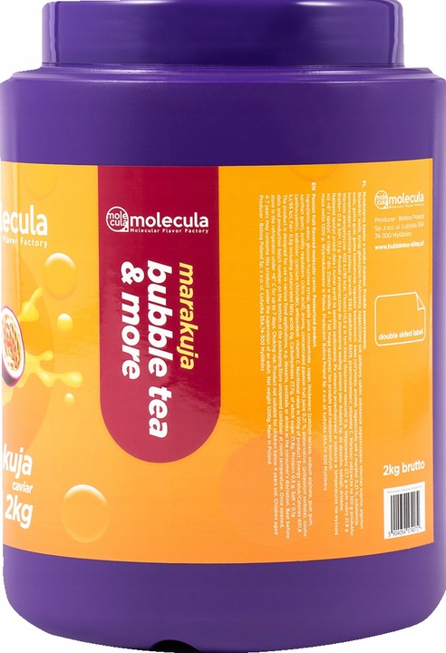 Kulki Bubble Tea Molekularny Kawior 2 KG MARAKUJA