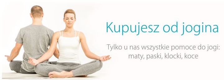 Pasek, pas profesjonalny do jogi, bawełna NB