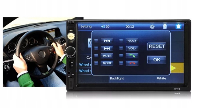 RADIO SAMOCHODOWE BLUETOOTH 2DIN 7 CALI Auta Samochodu KAMERA COFANIA