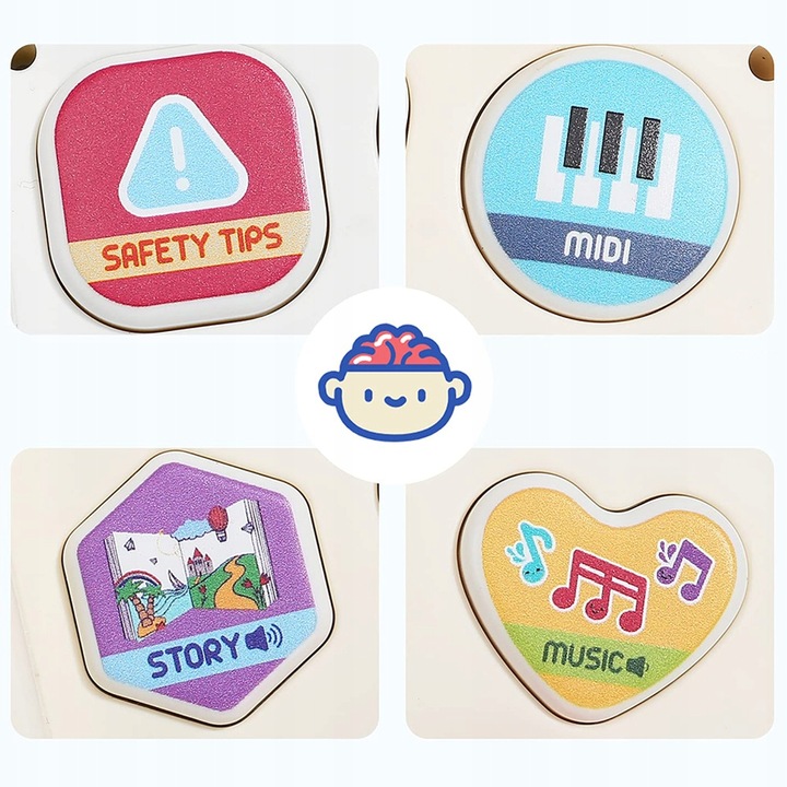 INTERAKTYWNY SAMOCHÓD WBIJAK EDUKACYJNY POJAZD DLA DZIECI Z DŹWIĘKIEM 6M+