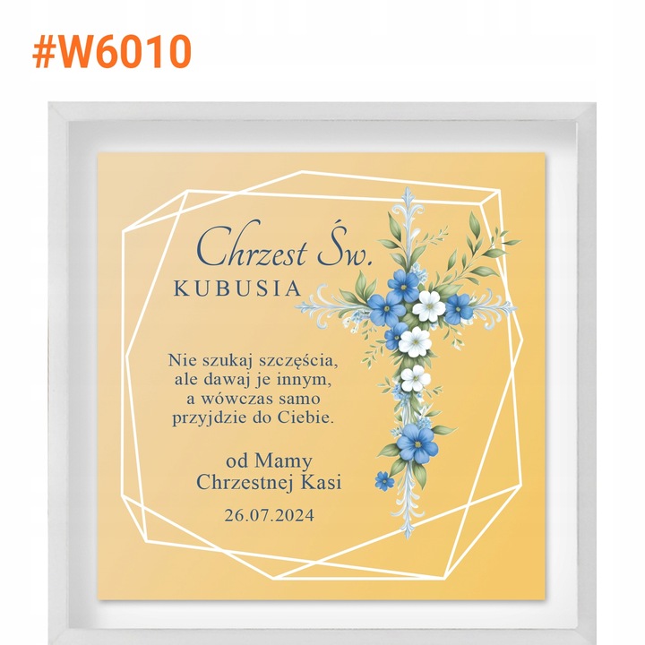 Złoty Krzyżyk z Łańcuszkiem na Chrzest dla Chłopca 585 Pamiątka Chrztu