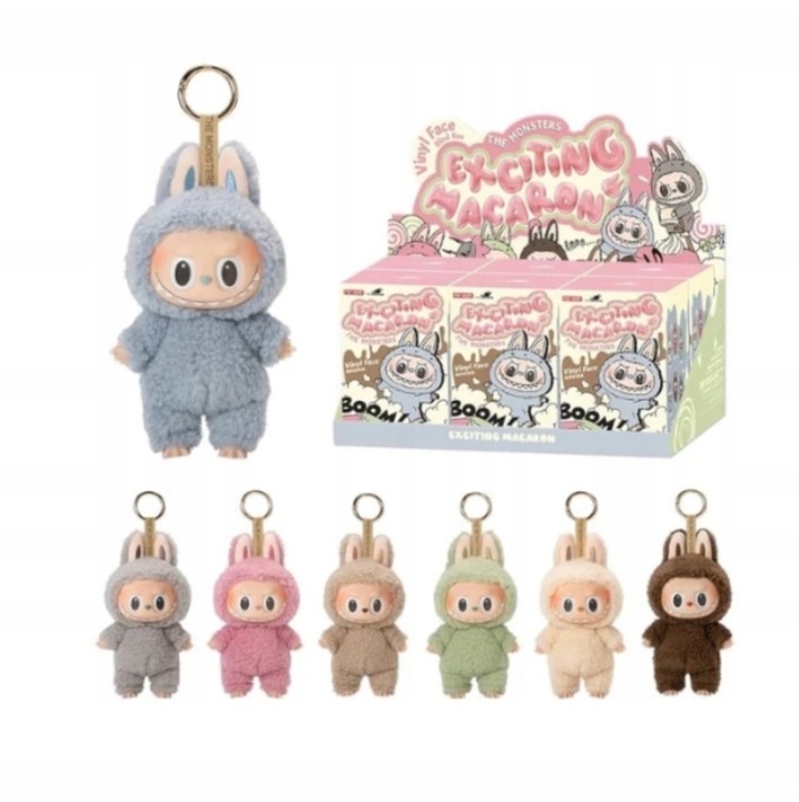 ORYGINALNE Laleczki Pop Mart Labubu The Monsters Tasty Macarons Brelok