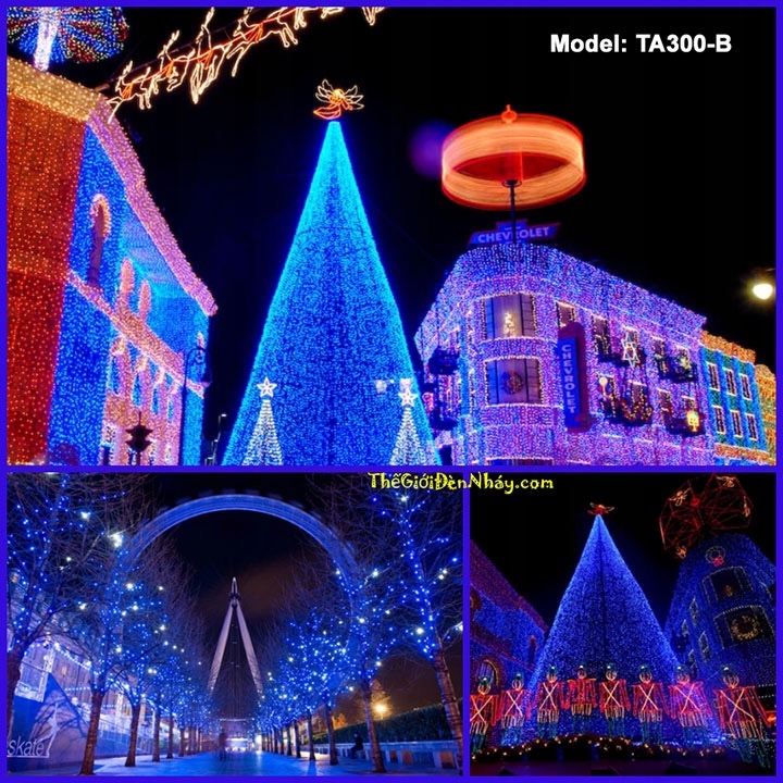 LAMPKI CHOINKOWE KOLOROWE 200 LED + FLASH