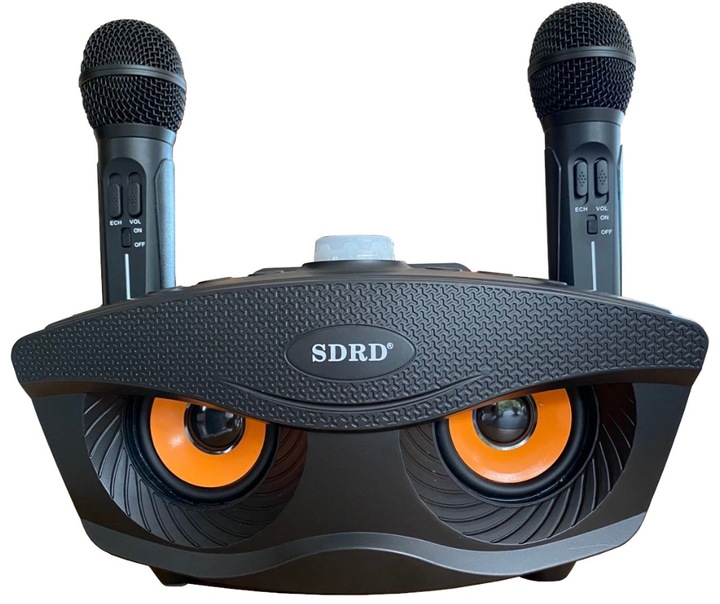 KARAOKE BEZPRZEWODOWY ZESTAW GŁOŚNIK 2 MIKROFONY BLUETOOTH NA IMPREZY SUPER