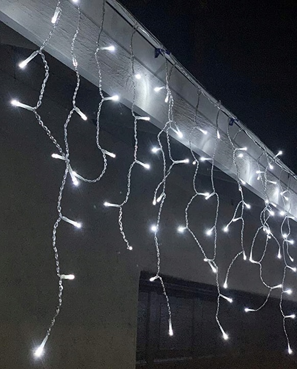 SOPLE FLASH 300 LED ZEWNĘTRZNE BIAŁE ZIMNE lampki +FLASH