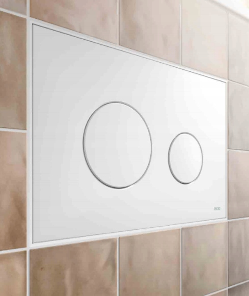 Przycisk spłukujący do WC Tece Loop biały połysk 9240920