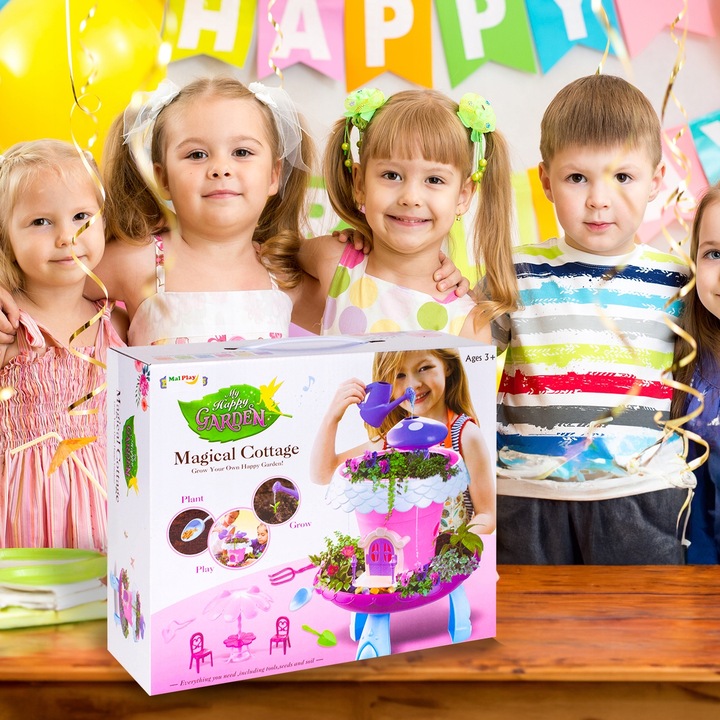 MAGICZNY OGRÓD UPRAWA ROŚLIN DOMEK KWIATÓW OGRÓDEK WRÓŻEK NÓŻKI ŚWIECI GRA