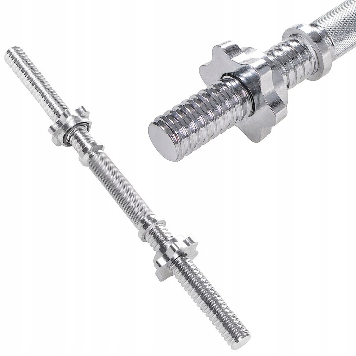 GRYF KRÓTKI DO HANTLI GRYFIK SZTANGIELKA GWINTOWANY ŚRUBOWY STAL 48cm 28 mm