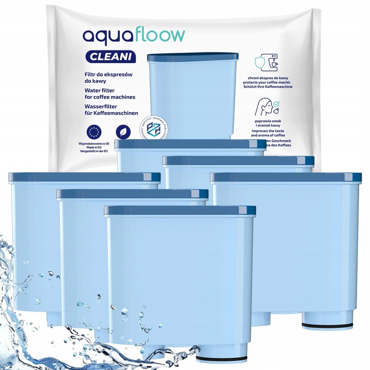 6x filtr AquaFloow do ekspresów Saeco Philips Latte GO AquaClean zamiennik