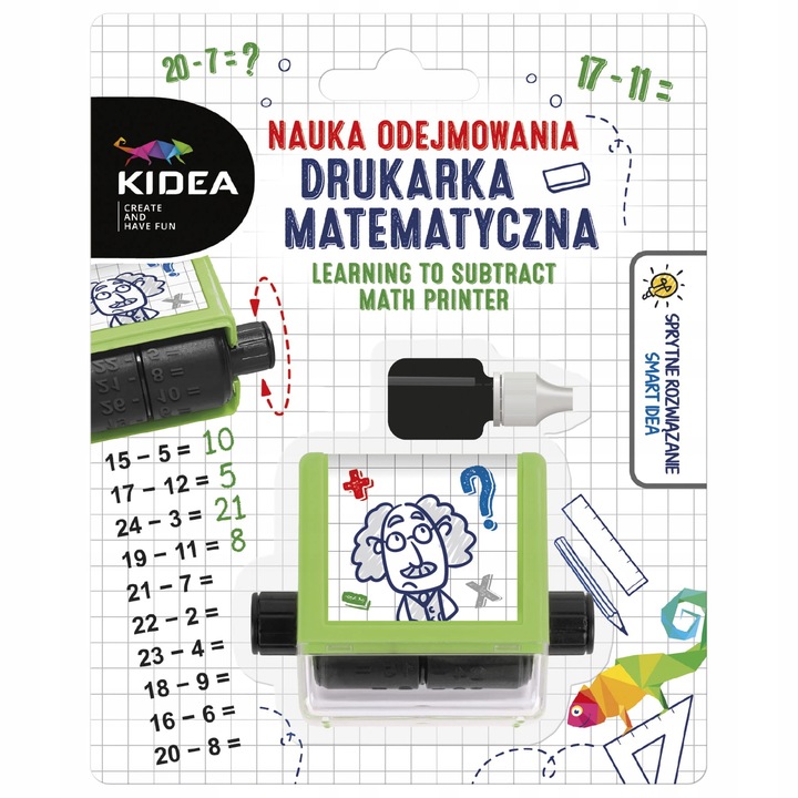 3 x DRUKARKA MATEMATYCZNA KIDEA PIECZĄTKI