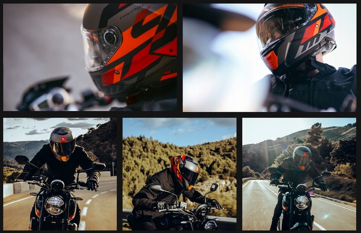 Kask motocyklowy MT THUNDER 4 SV SOLID GLOSS BLACK czarny GRATISY