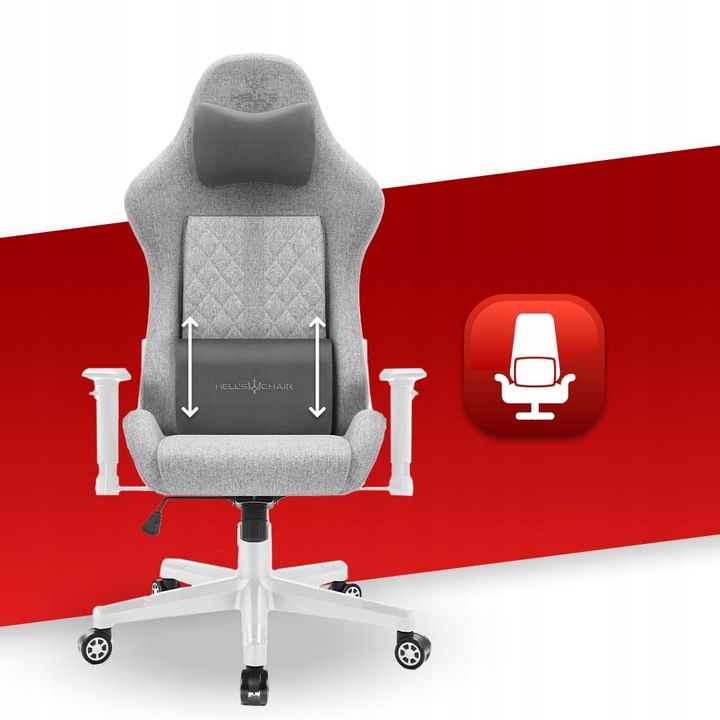 FOTEL GAMINGOWY DLA GRACZA BIUROWY HELL'S