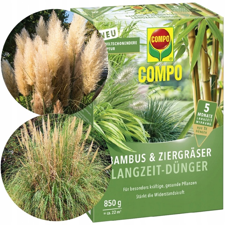 NAWÓZ DO TRAW OZDOBNYCH I BAMBUSÓW pampasowej miskantów 5-MIESIĘCY COMPO