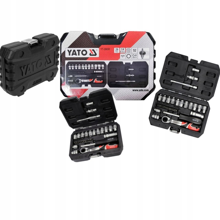 ZESTAW NASADEK PRZELOTOWYCH SPLINE 1/4"