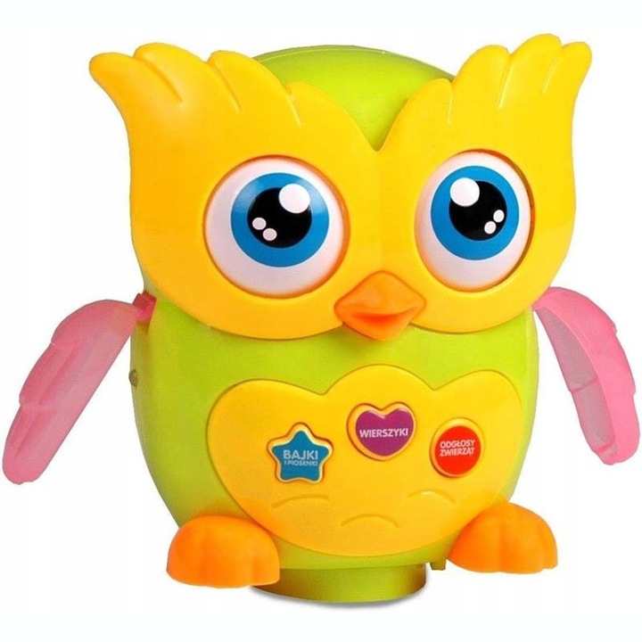 NA PREZENT Mądra Sowa Interaktywna Opowiada bajki chodzi