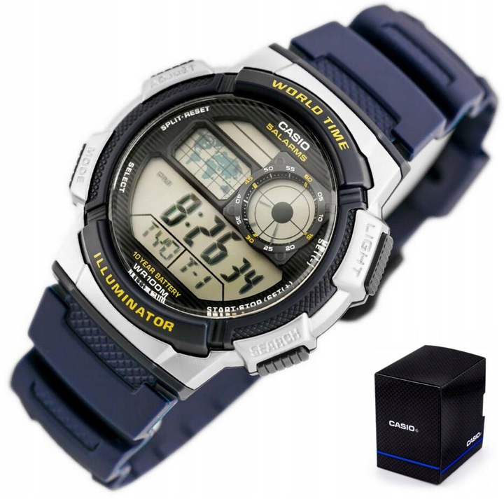 ZEGAREK DZIECIĘCY CASIO DLA CHŁOPCA NA DZIEŃ DZIECKA +BOX +GRAWER