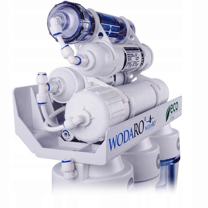 Filtr Wody RO7 WODARO ECO Odwrócona Osmoza Jonizator 75GPD Filtr Pod Zlew