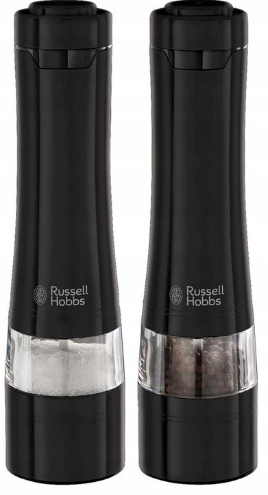 ZESTAW DWÓCH ELEKTRYCZNYCH MŁYNKÓW DO PIEPRZU I SOLI RUSSEL HOBBS
